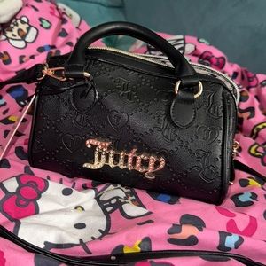 Juicy Couture Black Semi Charmed Satchel